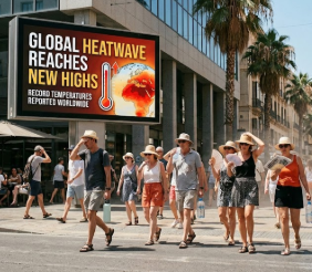 global heatwave 2026," "climate change trends," "extreme weather updates," "wildfires viral news," "global warming impact
