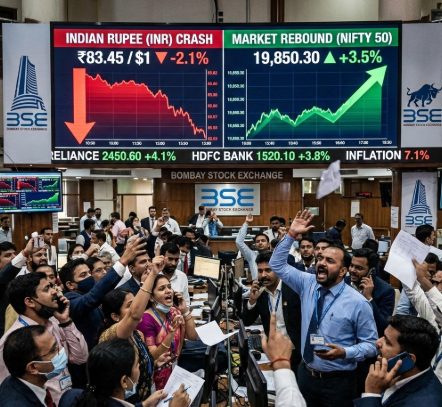 The Indian Rupee Crash & Market Rebound