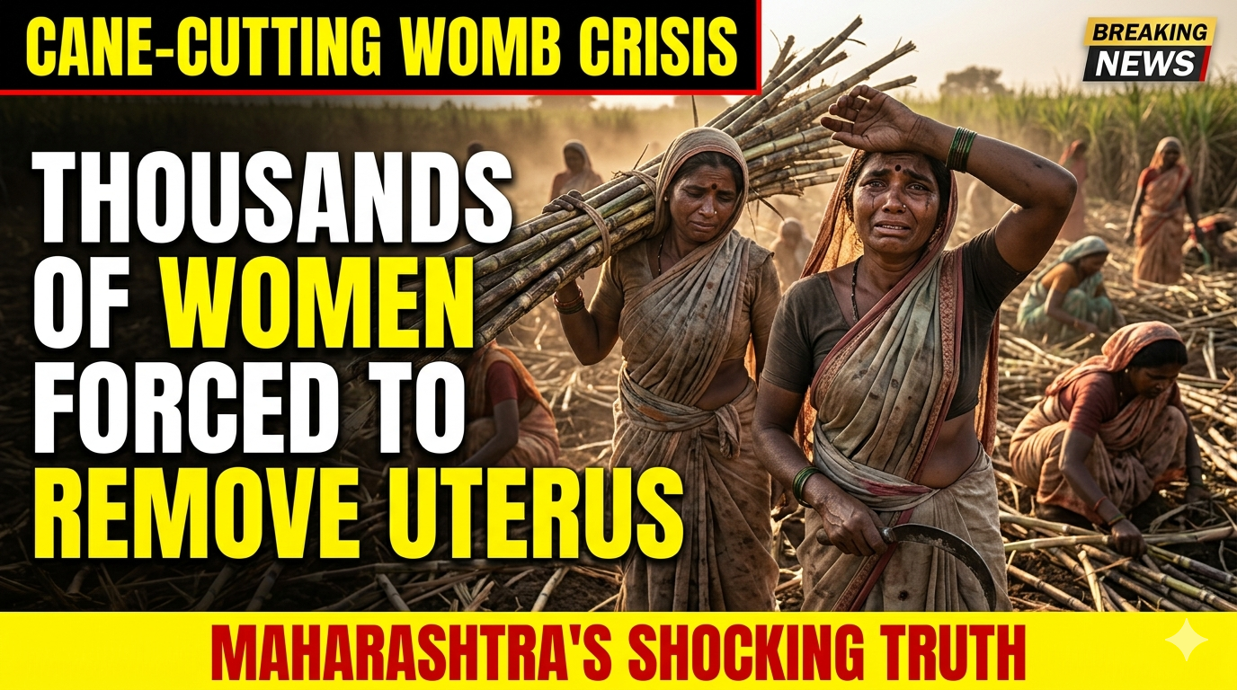 Cane Cutting Womb Crisis, Beed Maharashtra women hysterectomy, sugarcane women workers India, Maharashtra women uterus removal, Beed district women crisis, sugarcane labour exploitation India, hysterectomy women India news, Maharashtra labour crisis, Beed women health issue, India women workers exploitation