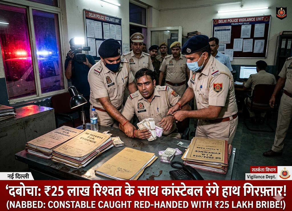 Delhi Police bribery, Kamla Market police, Delhi corruption news, Delhi breaking news