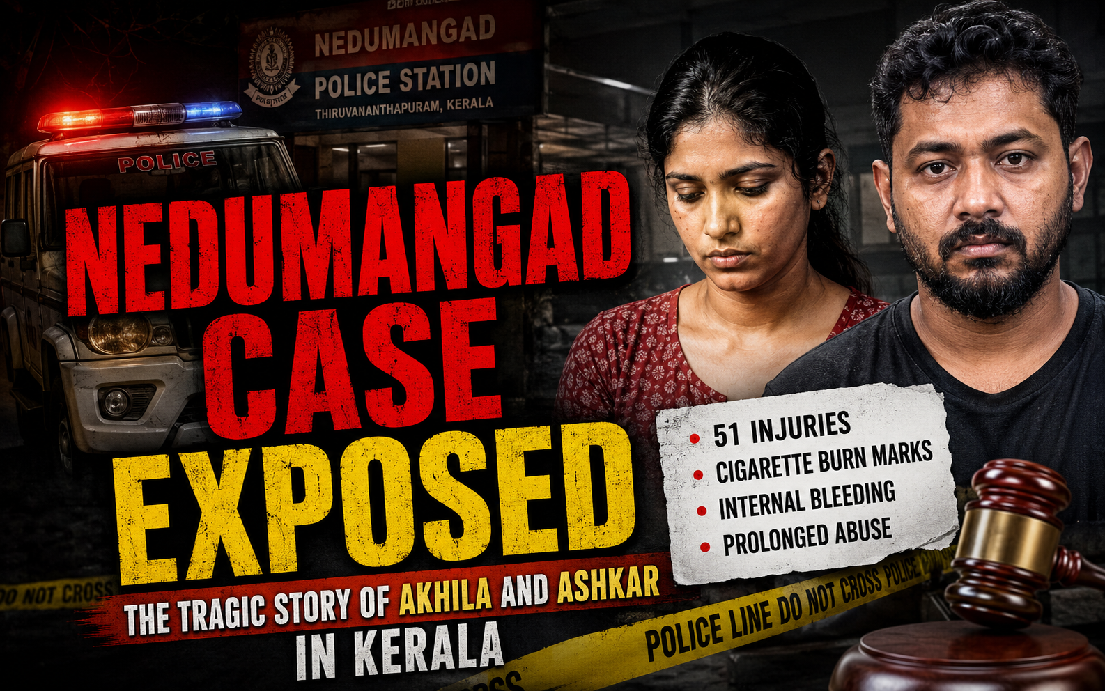 Nedumangad case, Kerala toddler case, Akhila and Ashkar, Nedumangad police arrest, Kerala child abuse news, Ashkar Nedumangad, Akhila Kerala case, SAT hospital Thiruvananthapuram, Kerala crime news 2026, toddler murder case Kerala, Kerala public fury, child protection laws India, crime investigation Kerala, Nedumangad crime updates, Ashkar past history, domestic violence Kerala, child abuse autopsy report, cigarette burn marks crime, Kerala news today, KhatuNews crime section, Bindhu Krishna statement, Kerala state child welfare, Karikuzhi Nedumangad news, Arshid toddler case, true crime India, Kerala judicial updates, police evidence collection Ashkar, child domestic torture case, Nedumangad DSP investigation, unnatural death case Kerala, child safety alerts, criminal profiling India, Kerala regional news, local protests Nedumangad, child torture autopsy details, investigative journalism India, Kerala court cases 2026, Thiruvananthapuram police reports, human rights child cases, severe internal bleeding case, child fractures investigation, Akhila partner Ashkar, Kerala police latest press, viral crime stories India, local news channels Kerala, law and order Kerala, societal awareness child protection, legal developments Kerala, criminal arrest news 2026, Kerala breaking crime news.
